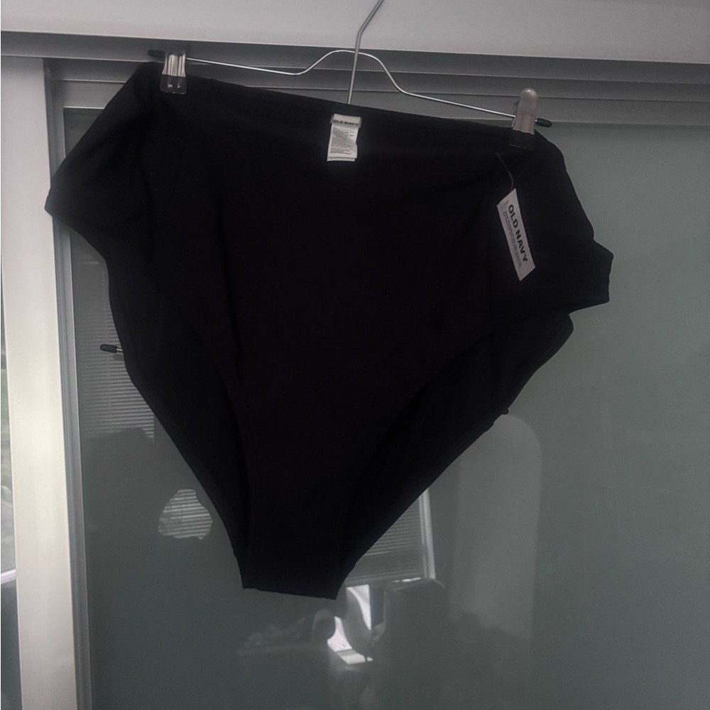 Old Navy Plus Size (2X) Black High-Waisted Bikini Bottom